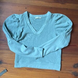 Ulla Johnson puff shoulder/sleeve sweatshirt